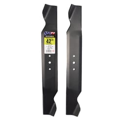 MaxPower 42 in. Standard Mower Blade Set For Riding Mowers 2 pk