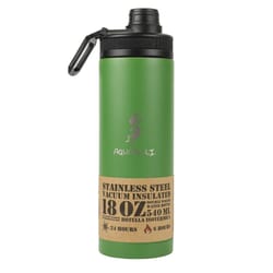 Aquapelli 18 oz Green BPA Free Vacuum Insulated Bottle