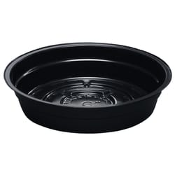 Curtis Wagner Plastics 6 in. D Vinyl Plant Saucer Black