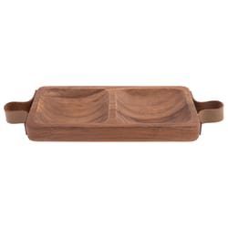 Karma Brown Acacia Wood Barcelona Tray 1 each
