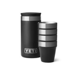 YETI 1.7 oz Black Stainless Steel Packable Shot Glass Set