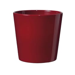 SK 5.1 in. H X 5.5 in. D Clay Dallas Ceramic Pot Red