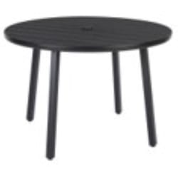 Living Accents Black Round Metal Dining Table