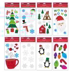 IG Design Multicolored Christmas Window Clings 2.2 in.