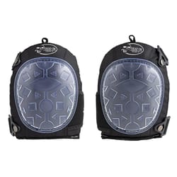 Dead On 7 in. L X 5 in. W Gel No Rock Knee Pads Black