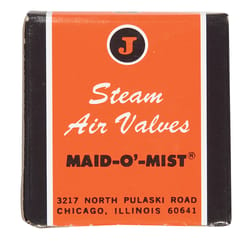 Jacobus Maid O' Mist Model #5 1/8 in. Angle Steam Vent