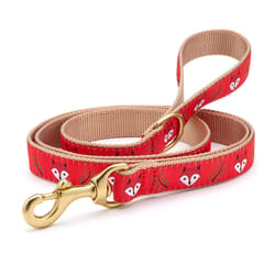 Up Country Brown/Red Foxy Nylon Dog Leash