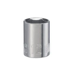 Craftsman 12 mm X 1/4 in. drive Metric 6 Point Shallow Socket 1 pc