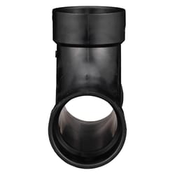 Charlotte Pipe 3 in. Hub X 3 in. D Hub ABS Flush Cleanout Tee