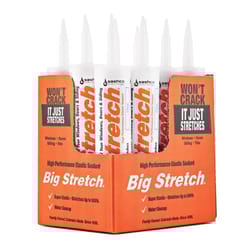 Sashco Big Stretch Clear Elastomeric Acrylic Latex Door/Siding/ Window Caulk 10.5 oz