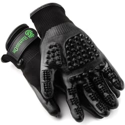 HandsOn Black All Pets Grooming Gloves