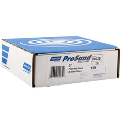 Norton ProSand 5 in. Ceramic Alumina Hook and Loop A975 Sanding Disc 120 Grit Medium 50 pk
