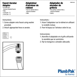 Plumb Pak Male Thread 15/16 in. x 55/64 in. Chrome Plated Faucet Aerator
