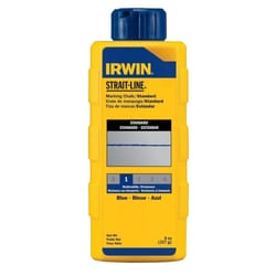 Irwin Strait-Line 8 oz Permanent Marking Chalk Blue 1 pk