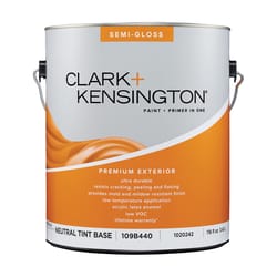 Clark+Kensington Semi-Gloss Tint Base Neutral Base Premium Paint Exterior 1 gal