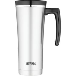 Thermos Sipp 16 oz Black/Silver BPA Free Travel Mug