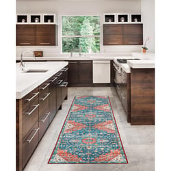 Linon Home Decor Homcy 2 ft. W X 8 ft. L Multi-Color Traditional Polyester Area Rug