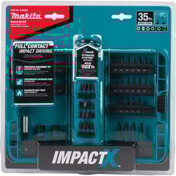 Makita ImpactX Assorted Driver Bit Set S2 Tool Steel 35 pc