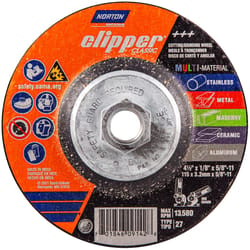 Norton Clipper 4.5 in. D X 5/8-11 in. Classic Grinding Wheel