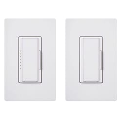 Lutron Maestro White 150 W 3-Way Dimmer Switch 1 pk