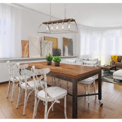 Westinghouse Oak Lane Barnwood Gray 5 lights Chandelier