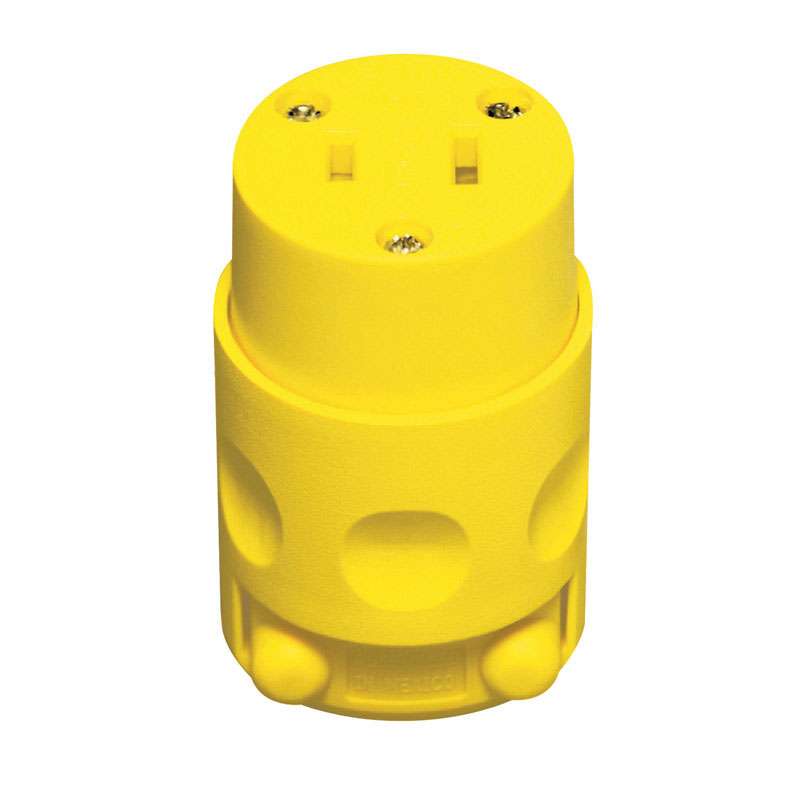 Leviton Commercial and Residential PVC Non-Polarized Connector 1-15R 2 ...