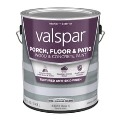 Valspar Porch, Floor & Patio Wood & Concrete Anti-Skid Paint Clear Base 4 Floor and Patio Coating 1
