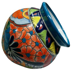 Avera Products Talavera 10.5 in. H X 10.5 in. W Ceramic Talavera Planter Set Multicolored