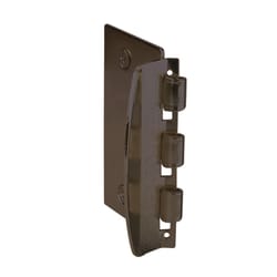 Prime-Line 2-3/4 in. L Aged Bronze Bronze Steel Door Flip Lock 1 pk