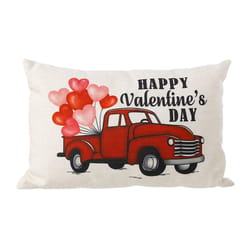 Glitzhome Valentine Truck Pillow Polyester 1 pc