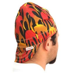 Forney 7 in. H X 7 in. W Cotton Welding Cap Multicolored 1 pc