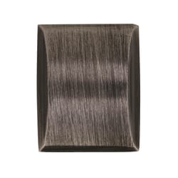 Amerock Candler Collection Rectangle Cabinet Knob 1/1/4 in. D 1-1/8 in. Gunmetal 1 pk