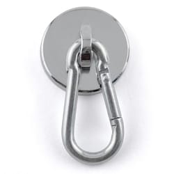 Magnet Source .225 in. L X 1.125 in. W Silver Neodymium Carabiner Magnet 45 lb. pull 1 pc
