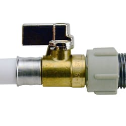 Apollo 1/2 in. PEX Barb in to X 1/2 in. FPT Swivel Brass Stop Valve