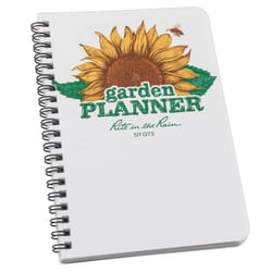 Rite in the Rain 4.62 in. W X 7 in. L Unruled Spiral White/Yellow Garden Planner Notebook