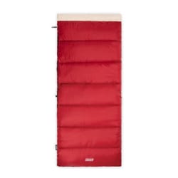 Coleman Flatlands Red Sleeping Bag 33 in. W X 75 in. L 1 pk