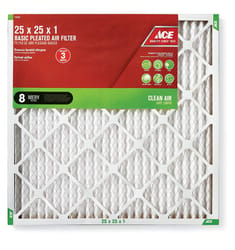 Ace 25 in. W X 25 in. H X 1 in. D Synthetic 8 MERV Pleated Air Filter 1 pk