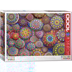 Eurographics Meditative Mandala Stones Jigsaw Puzzles Multicolored 1000 pc