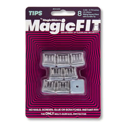 Magic Fit Magic Sliders Gray Push-On Polymer Sliding Discs 8 pk