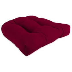 Jordan Manufacturing Red Polyester Wicker Seat Cushion 4 in. H X 18 in. W X 18 in. L