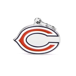 MyFamily NFL Orange/White Chicago Bears Metal Dog Pet Tags Medium