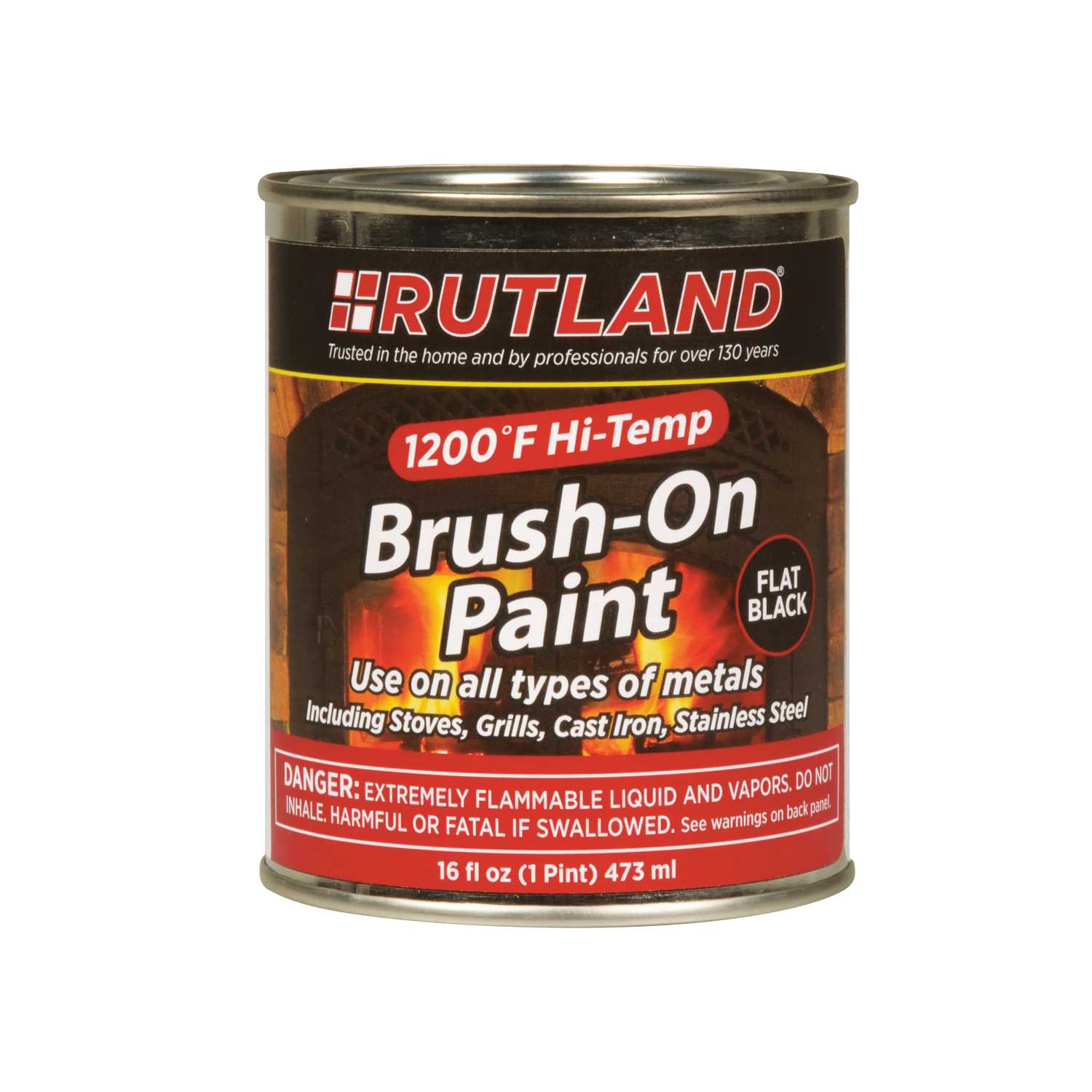 Rutland Black High Heat Paint 16 oz. Ace Hardware