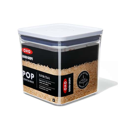 OXO Soft Works POP Food Storage Container - Clear/White, 2.6 qt