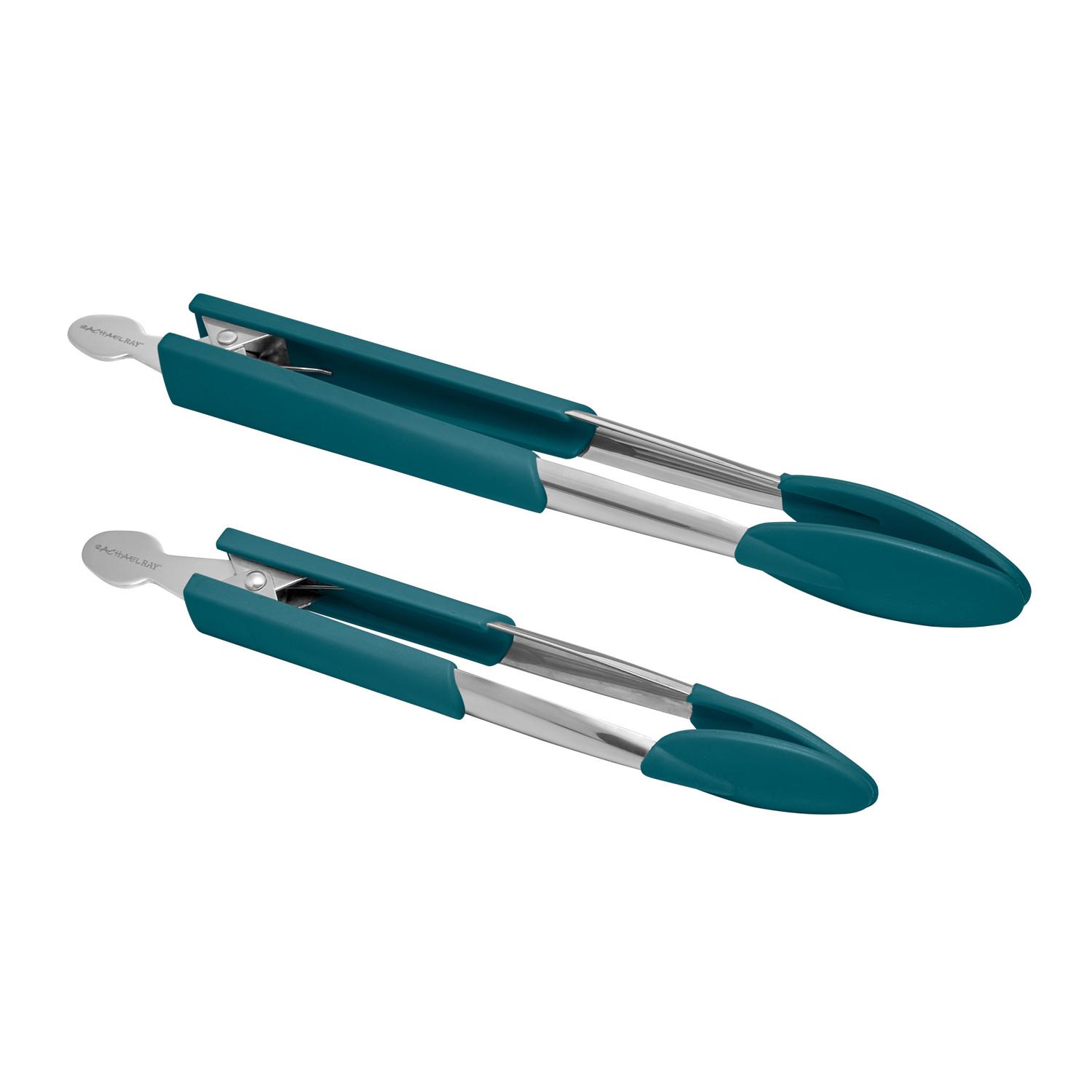Rachael Ray Lil’ Huggers Blue Silicone Tong Set Sansujyuku sansujyuku.com