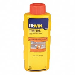 Irwin Strait-Line 8 oz Permanent Marking Chalk Fluorescent Orange 1 pk