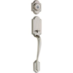 Kwikset SmartKey Arlington/Lido Satin Nickel Handleset Right or Left Handed