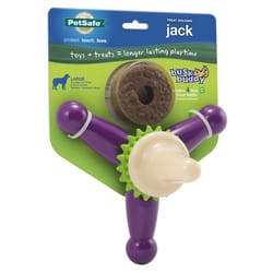 PetSafe Busy Buddy Multicolored Nylon/Rubber Jack Chew Dog Toy Small 1 pc