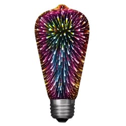 Feit ST19 E26 (Medium) LED Bulb Multi-Colored 2 Watt Equivalence 1 pk