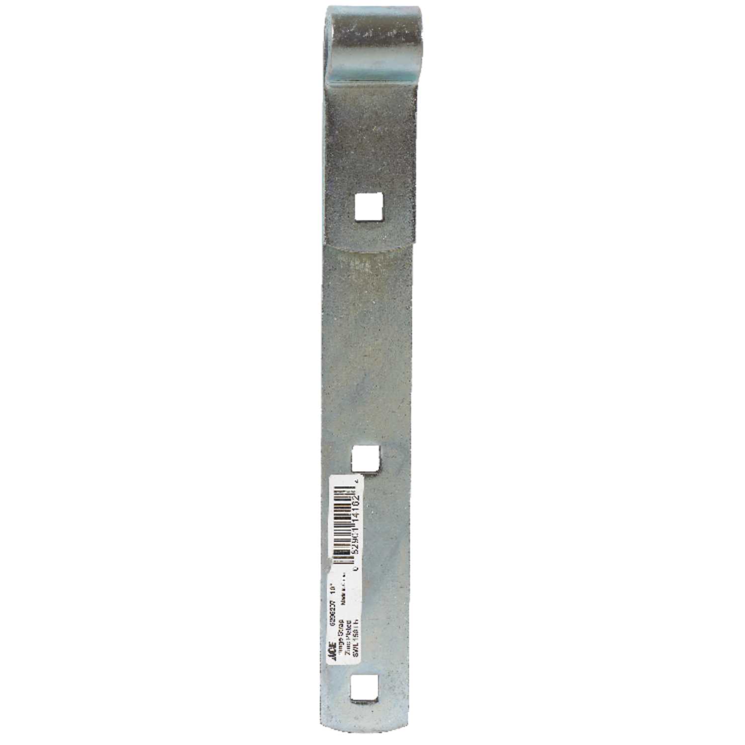 Ace 10 in. L ZincPlated Steel Hinge Strap 1 pk Ace Hardware