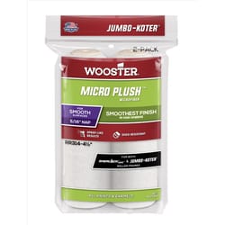 Wooster Micro Plush Woven 4-1/2 in. W X 5/16 in. Paint Roller Cover 2 pk